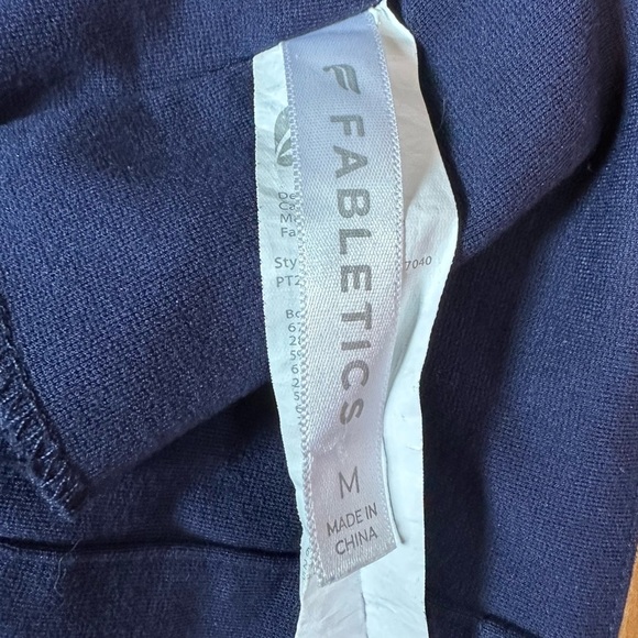Fabletics Ponte Kick Flare Side Zip Navy Leggings M - Picture 4 of 8